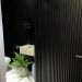 Painel Ripado Wpc Interno Wave Cor: Preto 2,90m x 14cm (0,406m²)
