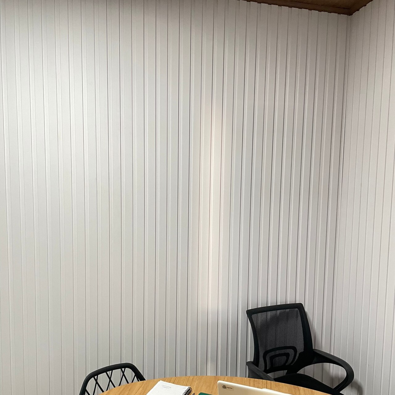 Painel Ripado Wpc Interno Wide Cor: Branco Absoluto 2,90m x 19cm (0,55m²)