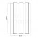 Painel Ripado Wpc Interno Wide Cor: Mogno  2,90m x 19cm (0,55m²)