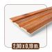 Painel Ripado Wpc Interno Wide Cor: Nogueira 2,90m x 19cm (0,55m²)