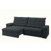 Sofá Alion Retrátil/Reclinável 4 Lugares Suede Cinza 2,15m - XFlex Sofás