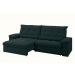 Sofá Alion Retrátil/Reclinável 4 Lugares Suede Petróleo 2,15m - XFlex Sofás