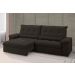 Sofá Alion Retrátil/Reclinável 4Lugares Suede Marrom 2,15m - Xflex