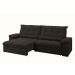 Sofá Alion Retrátil/Reclinável 4Lugares Suede Marrom 2,15m - Xflex