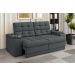 Sofá Confort Premium 1,70m Assento Retrátil/Reclinável porta copos e USB Suede Cinza - XFlex Sofas