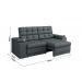 Sofá Confort Premium 1,70m Assento Retrátil/Reclinável porta copos e USB Suede Cinza - XFlex Sofas