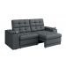 Sofá Confort Premium 1,70m Assento Retrátil/Reclinável porta copos e USB Suede Cinza - XFlex Sofas