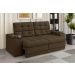 Sofá Confort Premium 1,70m Assento Retrátil/Reclinável porta copos e USB Suede Marrom - XFlex Sofas