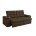 Sofá Confort Premium 1,70m Assento Retrátil/Reclinável porta copos e USB Suede Marrom - XFlex Sofas