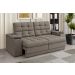 Sofá Confort Premium 2,05m Assento Retrátil/Reclinável porta copos e USB Suede Capuccino - XFlex Sofas