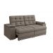 Sofá Confort Premium 2,05m Assento Retrátil/Reclinável porta copos e USB Suede Capuccino - XFlex Sofas
