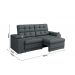 Sofá Confort Premium 2,05m Assento Retrátil/Reclinável porta copos e USB Suede Cinza - XFlex Sofas