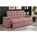 Sofá Confort Premium 2,05m Assento Retrátil/Reclinável porta copos e USB Suede Nude - XFlex Sofas