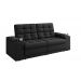 Sofá Confort Premium 2,05m Assento Retrátil/Reclinável porta copos e USB Suede Preto - XFlex Sofas