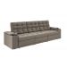 Sofá Confort Premium 2,30m Assento Retrátil/Reclinável porta copos e USB Suede Capuccino - XFlex Sofas
