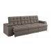 Sofá Confort Premium 2,30m Assento Retrátil/Reclinável porta copos e USB Suede Capuccino - XFlex Sofas