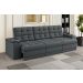 Sofá Confort Premium 2,30m Assento Retrátil/Reclinável porta copos e USB Suede Cinza - XFlex Sofas