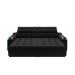 Sofá Connect Premium 2,00m Assento Retrátil/Reclinável com porta copos e entrada USB Suede Preto