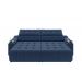 Sofá Connect Premium 2,30m Assento Retrátil/Reclinável com porta copos e entrada USB Suede Azul