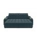 Sofá Connect Premium 2,30m Assento Retrátil/Reclinável com porta copos e entrada USB Suede Petróleo