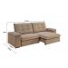 Sofá Fofão Premium 2,50m Retrátil/Reclinável Suede Capuccino - XFlex Sofas