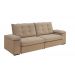 Sofá Fofão Premium 2,50m Retrátil/Reclinável Suede Capuccino - XFlex Sofas