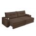 Sofá Hannover Premium 2,10m Assento Retrátil/Reclinável Suede Marrom – Xflex Sofás