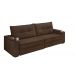 Sofá Hannover Premium 2,10m Assento Retrátil/Reclinável Suede Marrom – Xflex Sofás