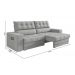Sofá Omega Plus 2,30m Retrátil/Reclinável Suede Areia -  Xflex Sofás