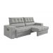 Sofá Omega Plus 2,30m Retrátil/Reclinável Suede Areia -  Xflex Sofás
