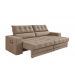 Sofá Oscar Plus 2,00m Retrátil/Reclinável Suede Capuccino - Xflex