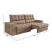 Sofá Oscar Plus 2,00m Retrátil/Reclinável Suede Capuccino - Xflex