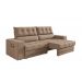 Sofá Oscar Plus 2,00m Retrátil/Reclinável Suede Capuccino - Xflex