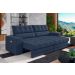 Sofá Oscar Plus 2,30m Retrátil/Reclinável Suede Azul - Xflex