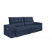 Sofá Oscar Plus 2,30m Retrátil/Reclinável Suede Azul - Xflex
