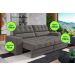 Sofá Oscar Plus 2,30m Retrátil/Reclinável Suede Cinza - Xflex