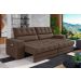 Sofá Oscar Plus 2,30m Retrátil/Reclinável Suede Marrom - Xflex