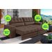 Sofá Oscar Plus 2,30m Retrátil/Reclinável Suede Marrom - Xflex