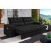 Sofá Oscar Plus 2,30m Retrátil/Reclinável Suede Preto - Xflex