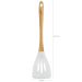 Conjunto 5 Talheres De Silicone Cabo Bambu Marmorizados Colher Soho