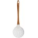 Escumadeira De Silicone Bambu Colher De Cozinha Marmorizada