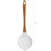 Escumadeira De Silicone Bambu Colher De Cozinha Marmorizada