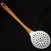 Escumadeira De Silicone Bambu Colher De Cozinha Marmorizada
