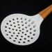Kit 4 Escumadeiras De Silicone Bambu Colher De Cozinha Marmo