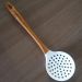 Kit 4 Escumadeiras De Silicone Bambu Colher De Cozinha Marmo