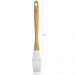 Kit 4 Pincéis Culinários de Silicone Cabo em Bambu para Alimentos Cozinha
