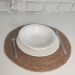 Lugar Americano para Mesa de Jantar Sousplat de Fibra Natural Jogo Americano Marrom Claro Yoi