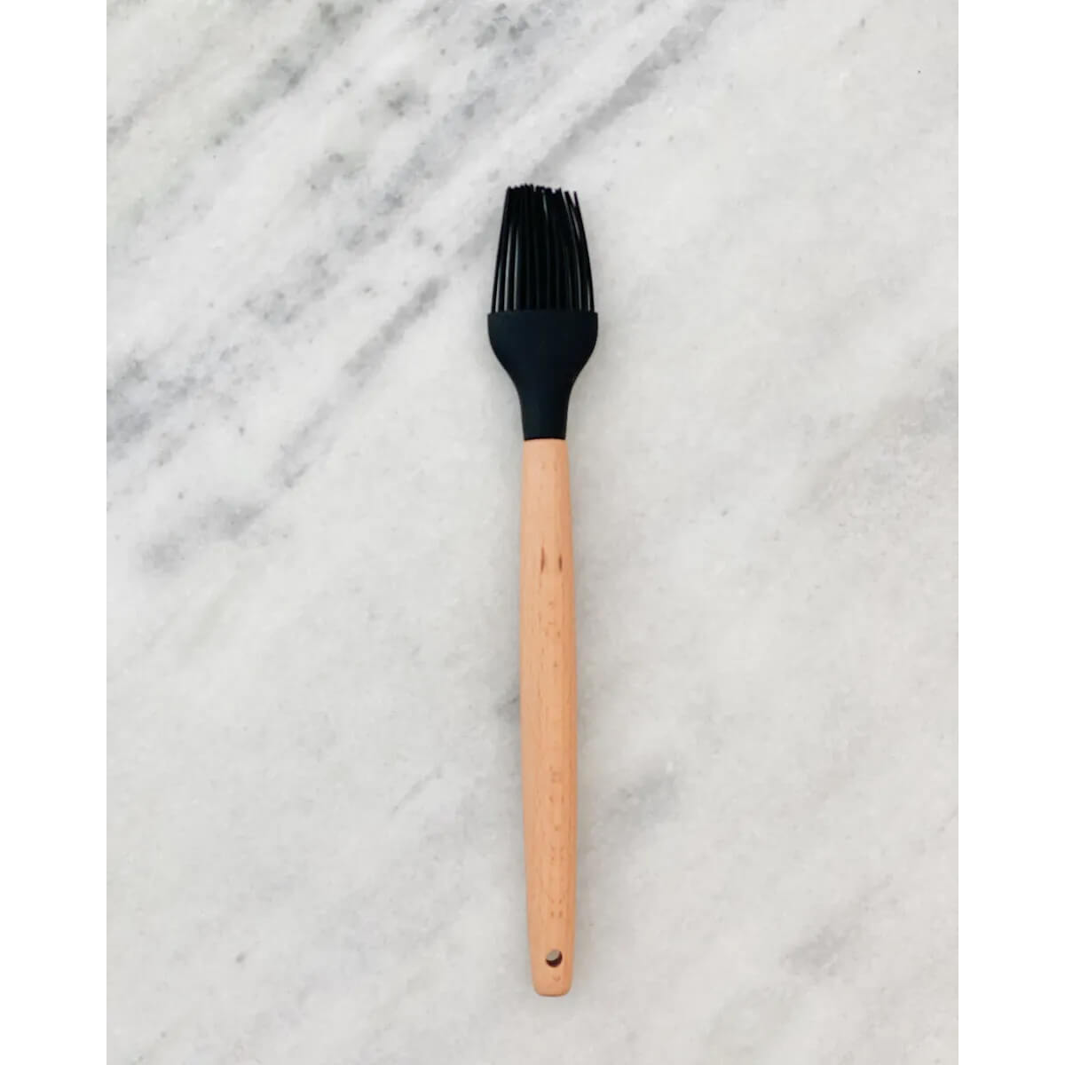 Pincel De Silicone Preto Com Cabo De Bambu Utensílio De Cozinha Pincel Culinário Yoi
