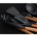 Pincel De Silicone Preto Com Cabo De Bambu Utensílio De Cozinha Pincel Culinário Yoi