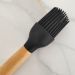Pincel De Silicone Preto Com Cabo De Bambu Utensílio De Cozinha Pincel Culinário Yoi